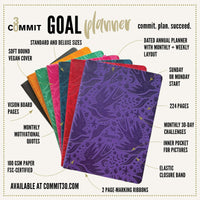 2025 Planner features and benefits - Daily, weekly, monthly planners from Commit30