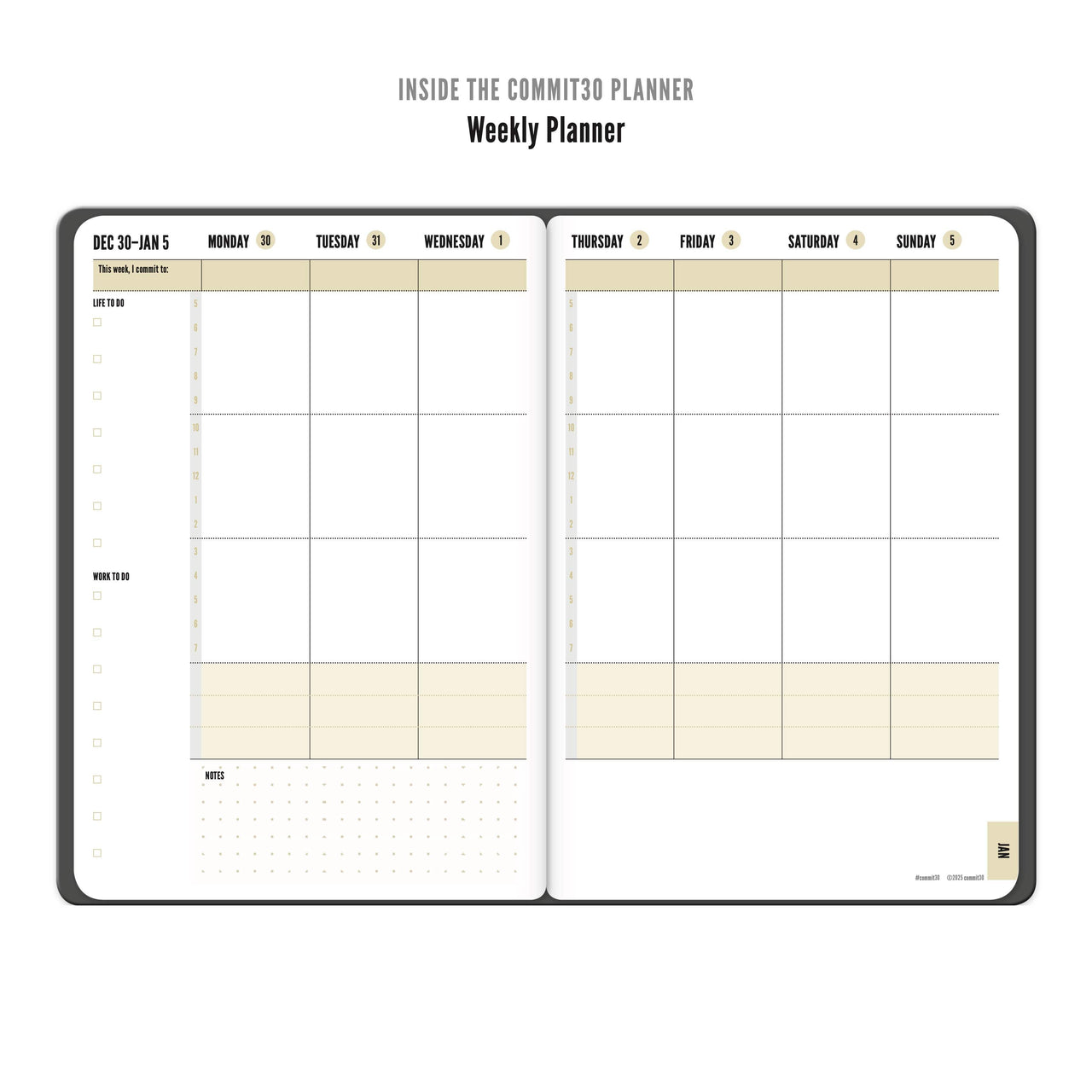 2025 Weekly Day Planner