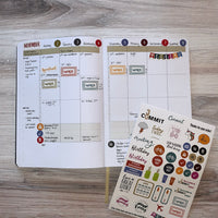 Thumbnail for Undated Day Planner with stickers