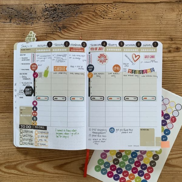 2020 weekly calendar spread