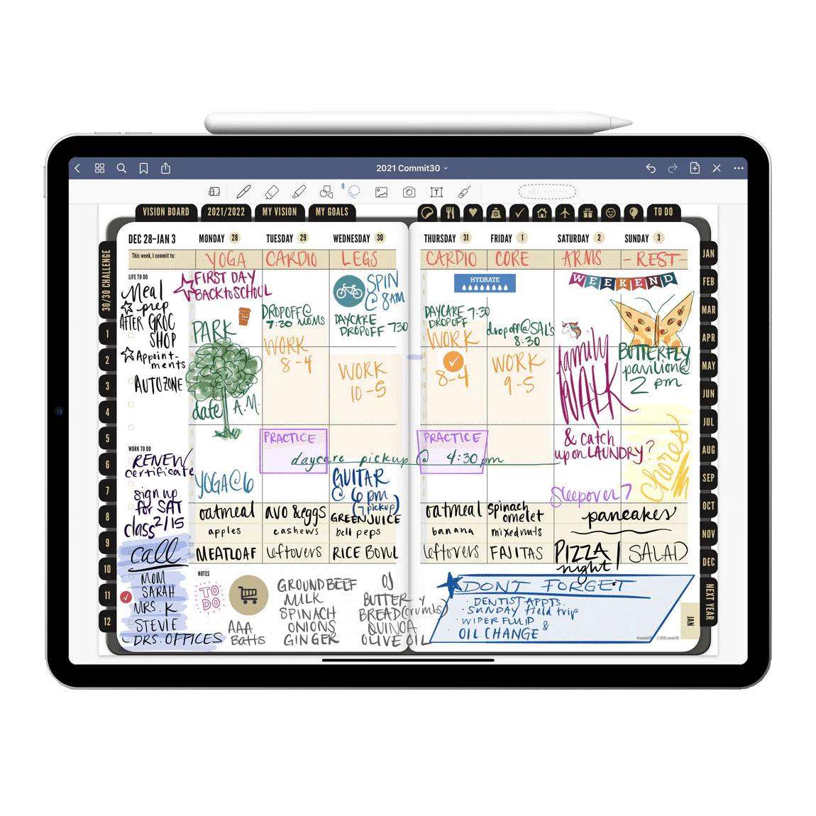 2024 Digital Planner For IPad GoodNotes Commit30 2024 Digital Planner For IPad GoodNotes Commit30