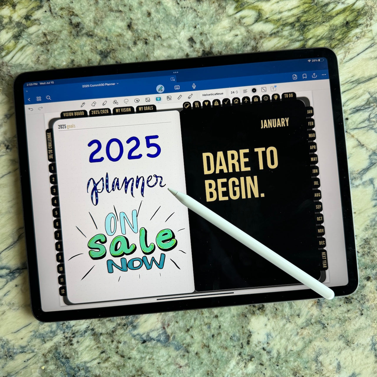 2025 Digital Planner for iPad & GoodNotes Commit30