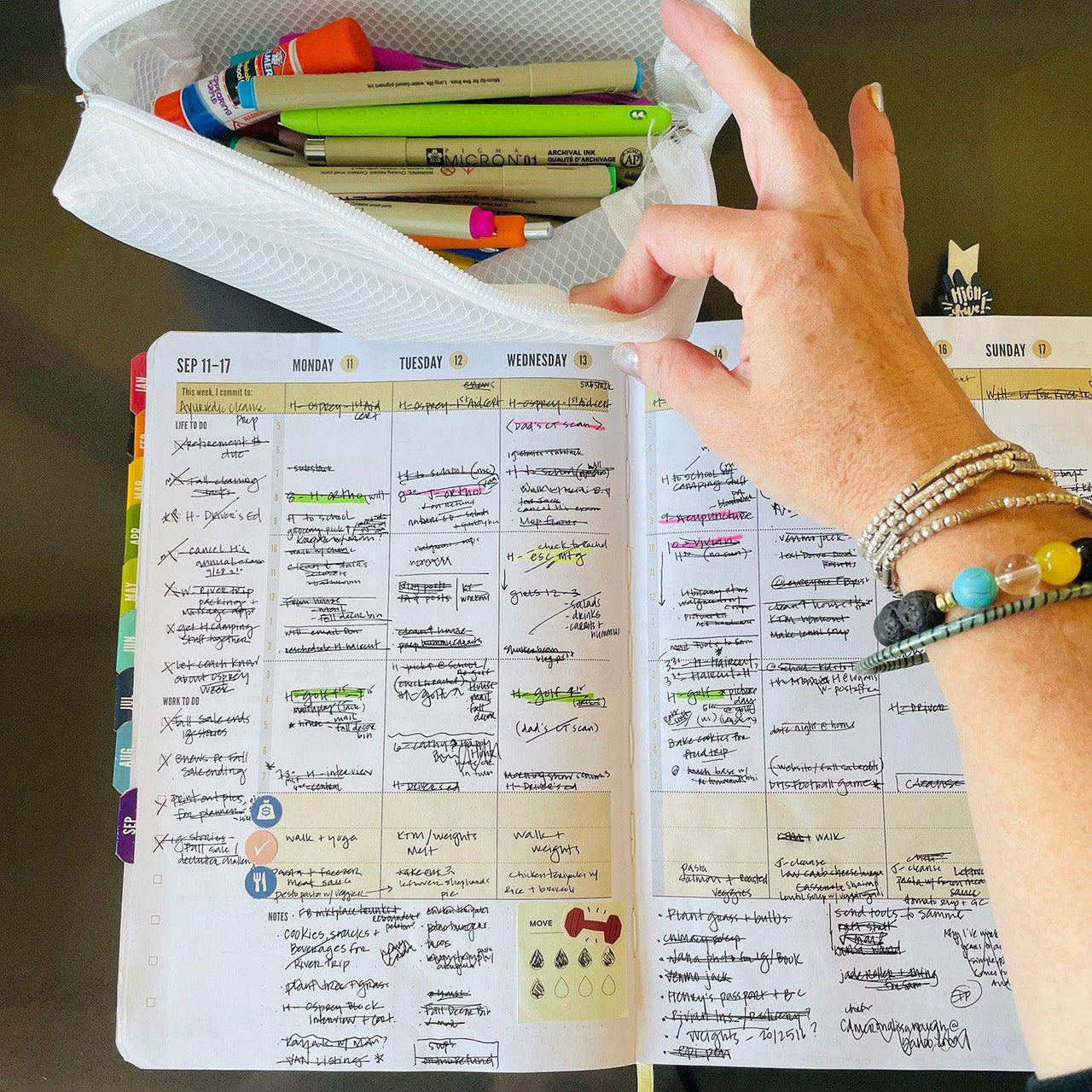 2026 Planner filled out and loved - Daily, weekly, monthly planners from Commit30