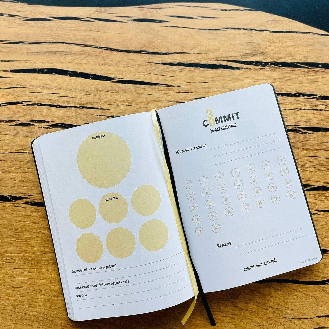 2026 planners 30-day challenge page from Commit30