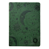 2026 Planner - Green planner with celestial designs on a white background