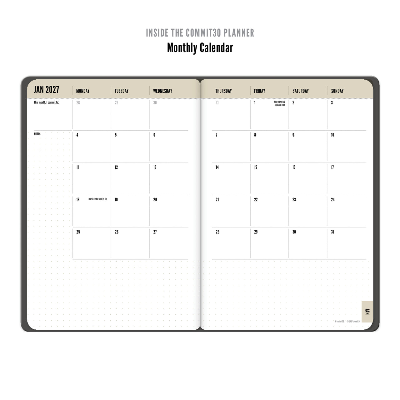 2027 Weekly Goal Planner