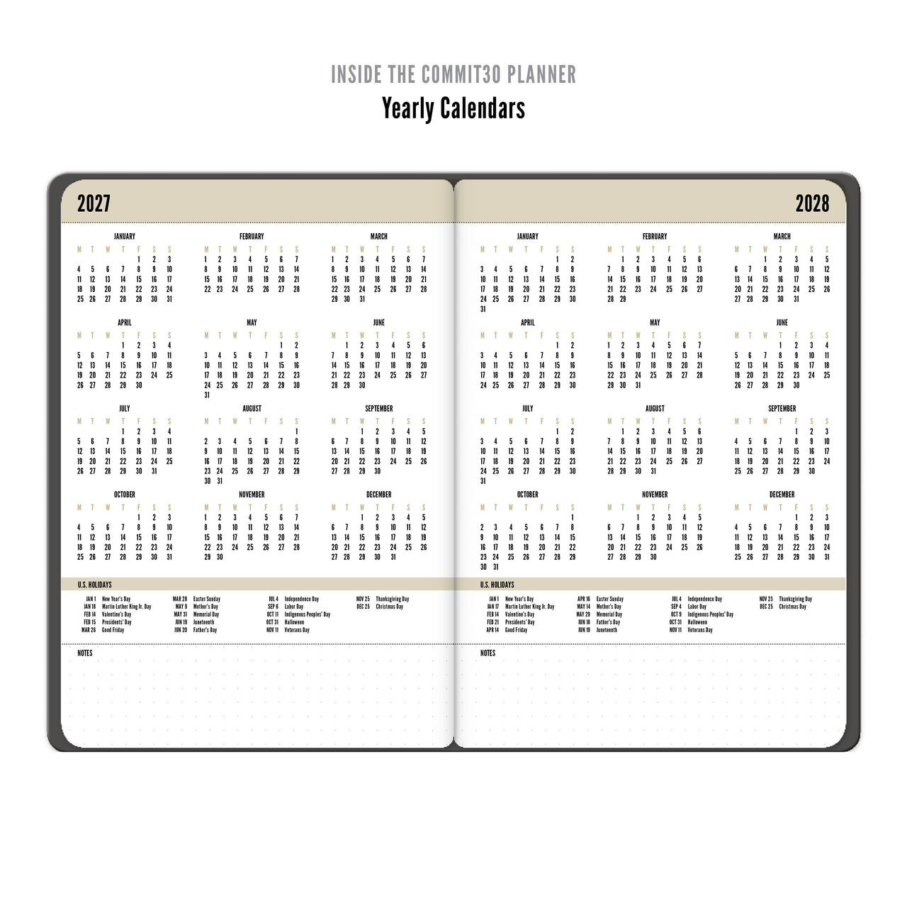 2027 Weekly Goal Planner