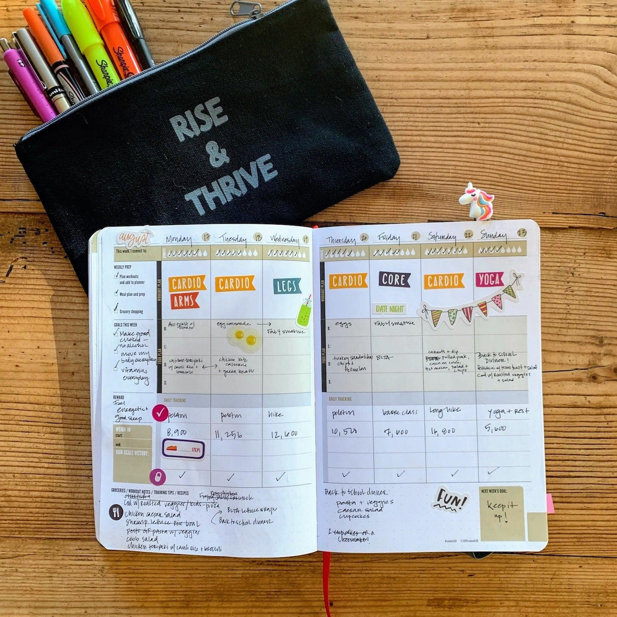 The Wellness Vision Board spread