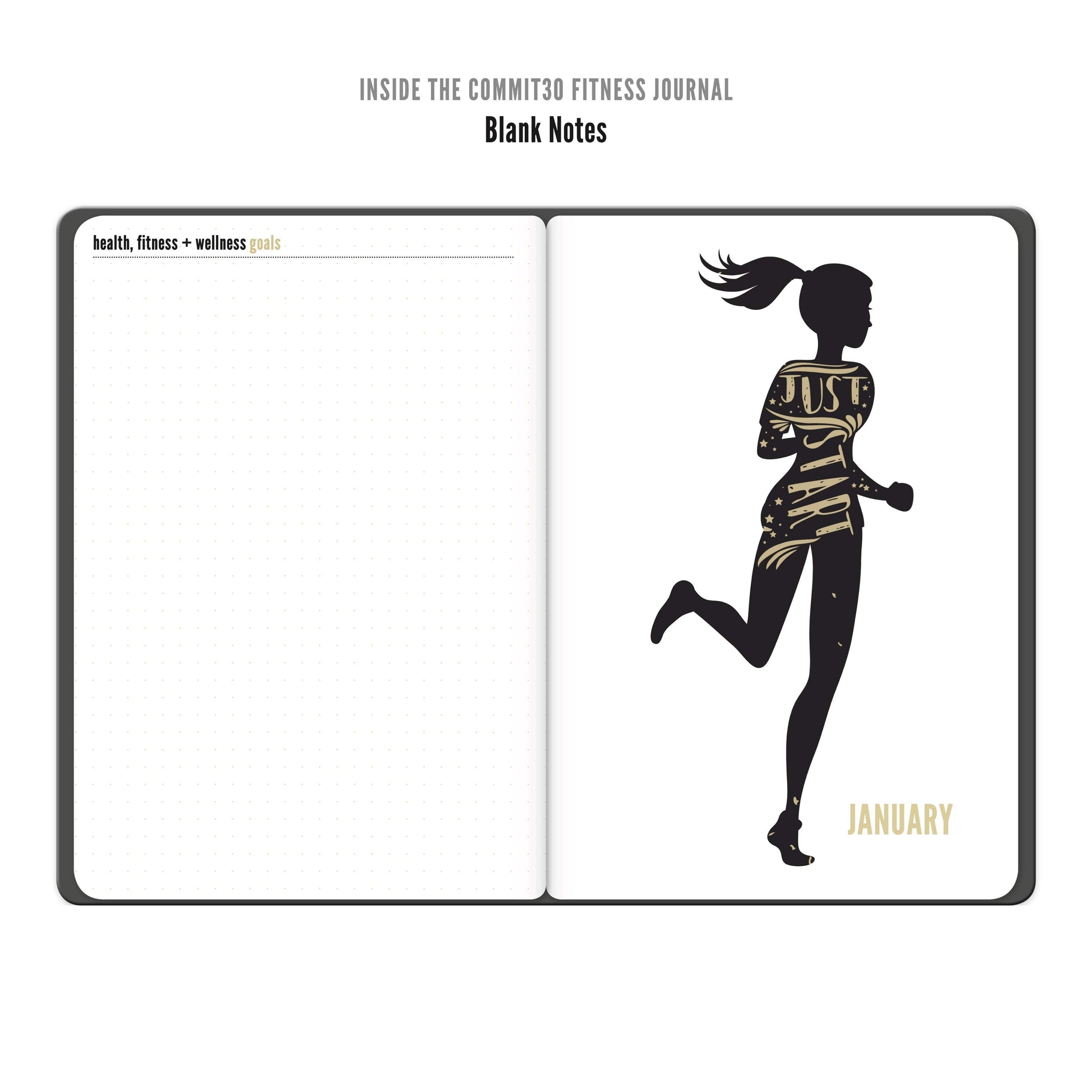 Commit30 Journal Health & Fitness Journal, Crush Your Fitness Goals Today! | Commit30
