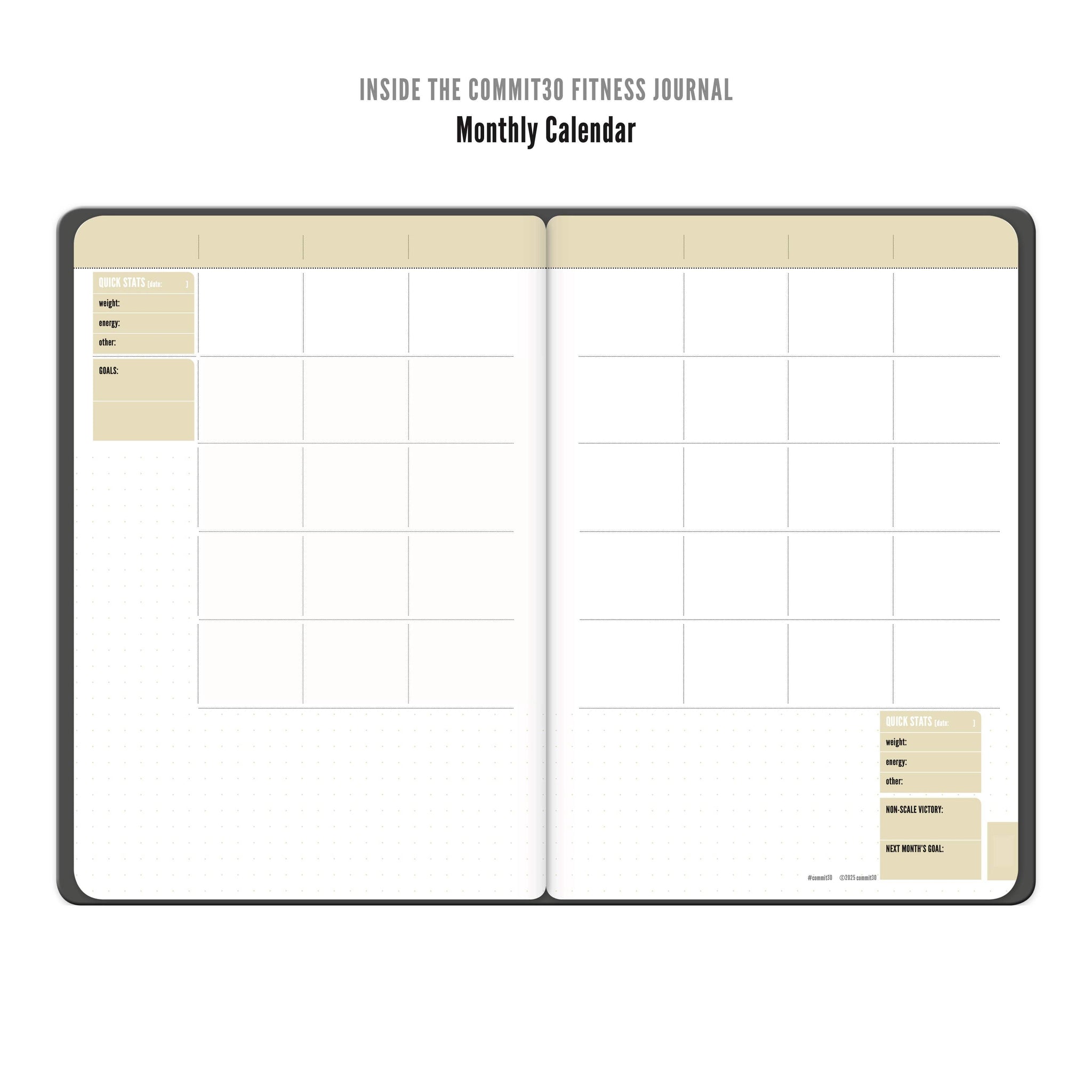 Commit30 Journal Health & Fitness Journal, Crush Your Fitness Goals Today! | Commit30