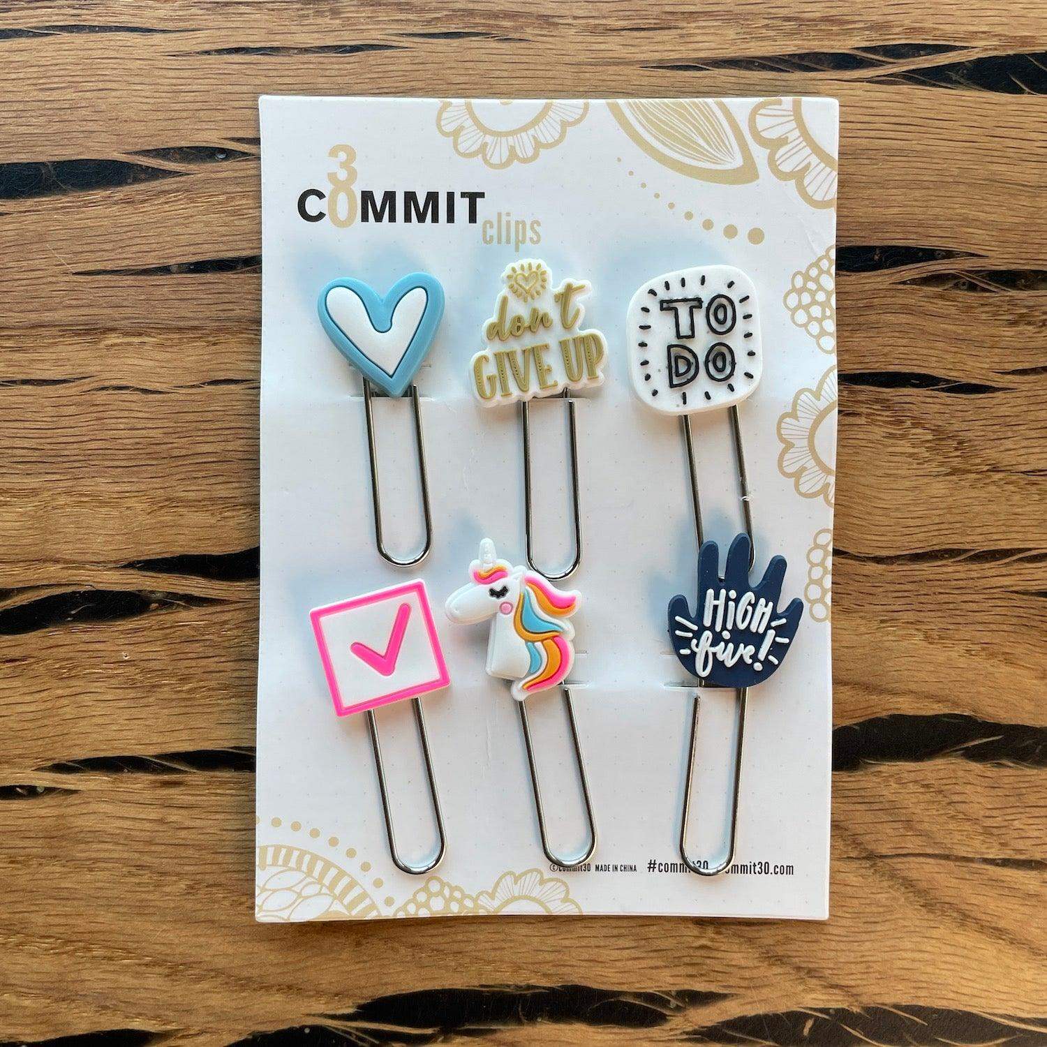 Commit Paper Get Better Organized with the Commit30 Paper Clips - Commit30