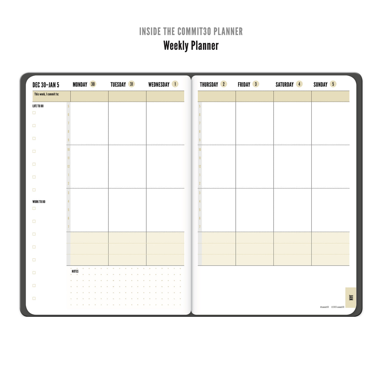 2025 Weekly Day Planner