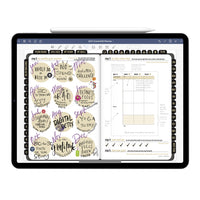 Thumbnail for 2023 Digital Planner Monthly Goals Overview