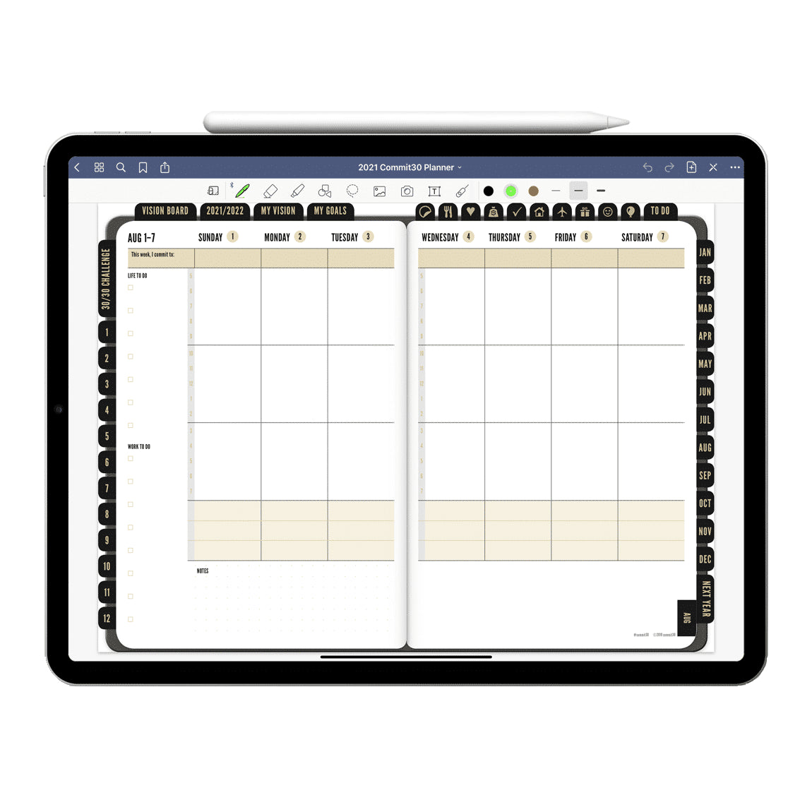 2023 Digital Planner PDF (For iPad + GoodNotes App)