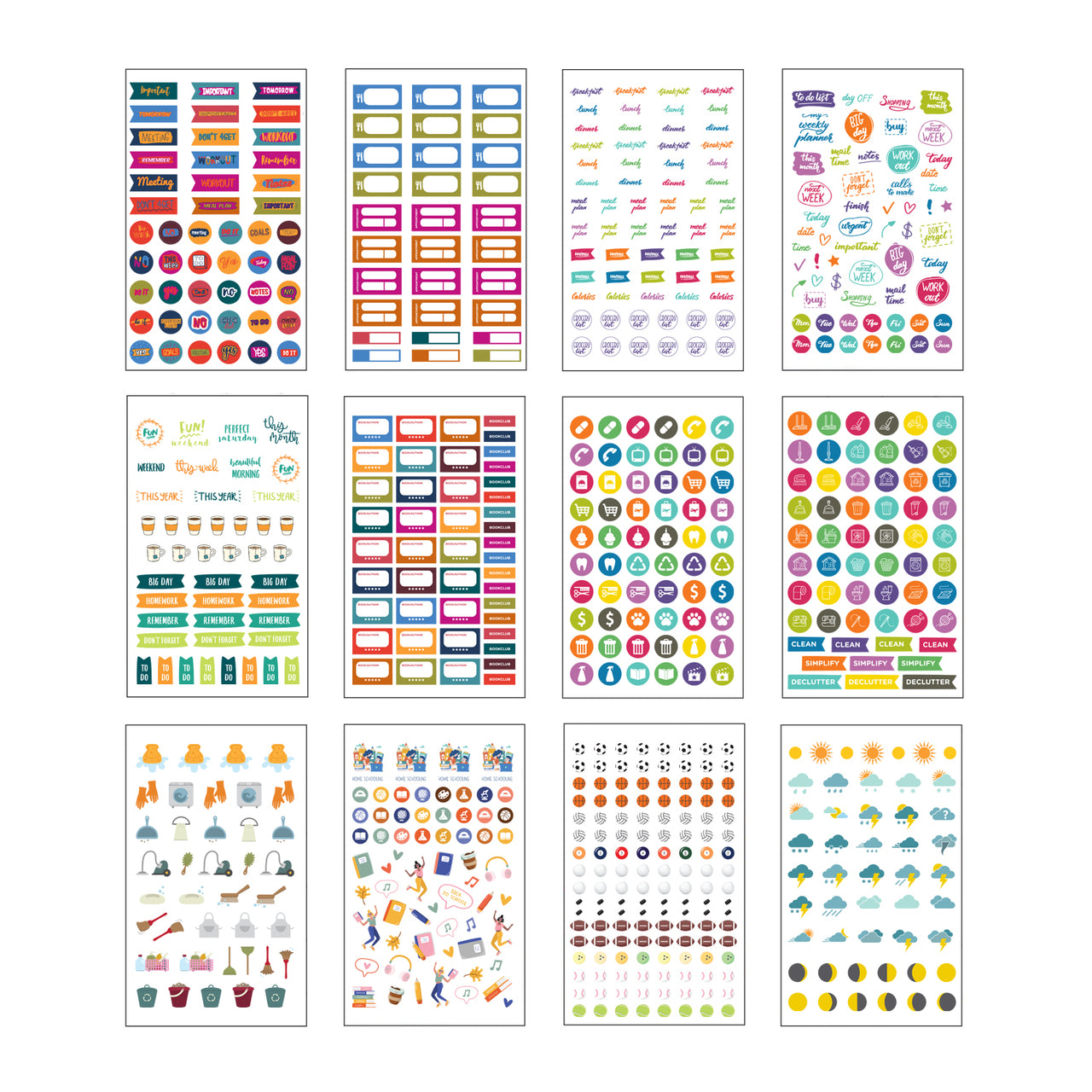 My Weekend is Booked Planner Stickers – Emily Cromwell Designs