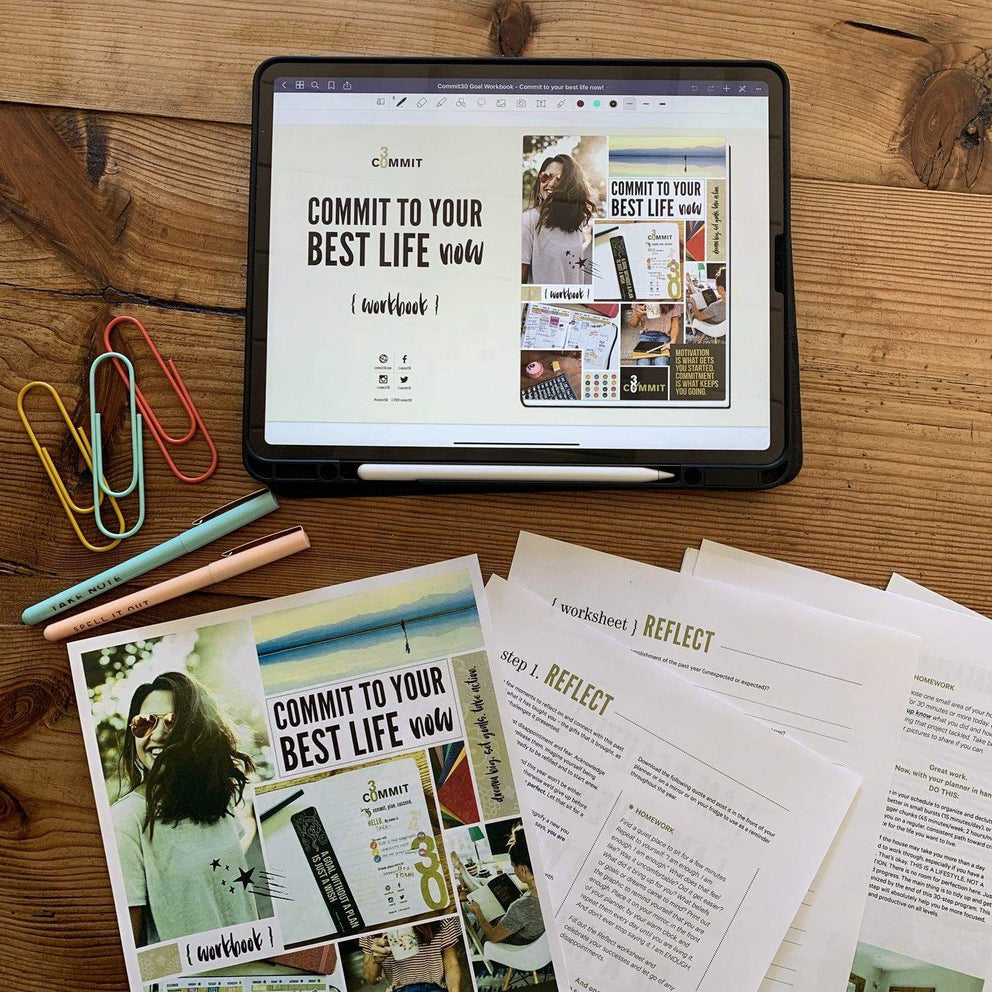 Goal Workbook (Printable &amp; Digital) – Commit30